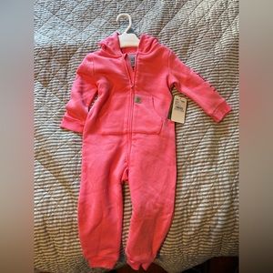 Pink Carhartt baby coveralls 18m - new with tags